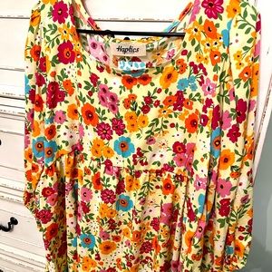 NWTS yellow baby doll top.